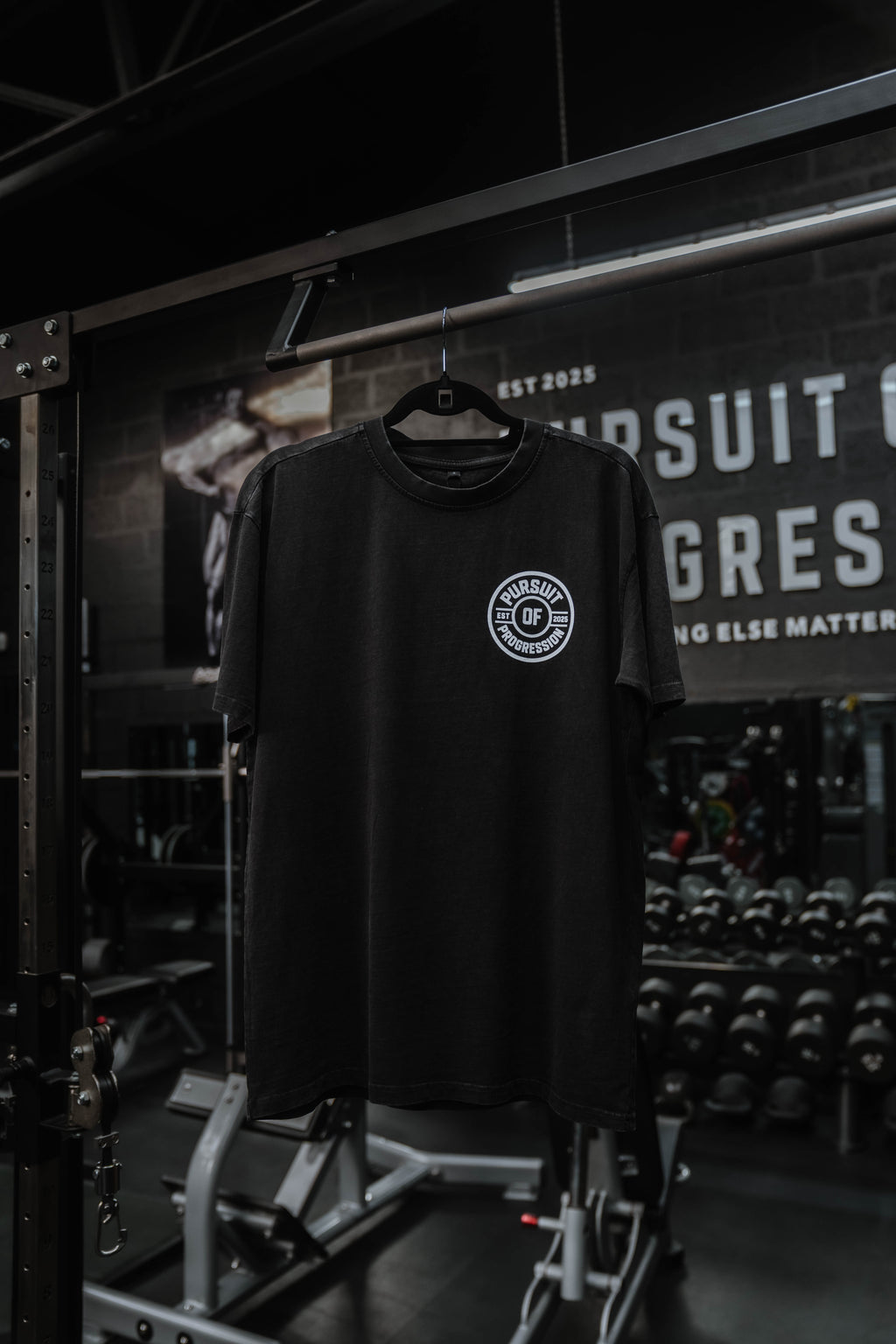 Black Oversized Launch Tee